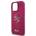 Etui Guess Fixed Glitter Big 4G na iPhone 16 Pro Max - fioletowe