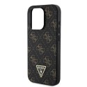 Etui Guess New 4G Triangle na iPhone 16 Pro Max - czarne