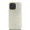 Etui Karl Lagerfeld Metal Signature na iPhone 16 Pro - złote