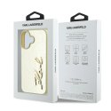 Etui Karl Lagerfeld Metal Signature na iPhone 16 - złote