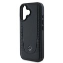 Etui Mercedes Leather Urban na iPhone 16 Plus - czarne