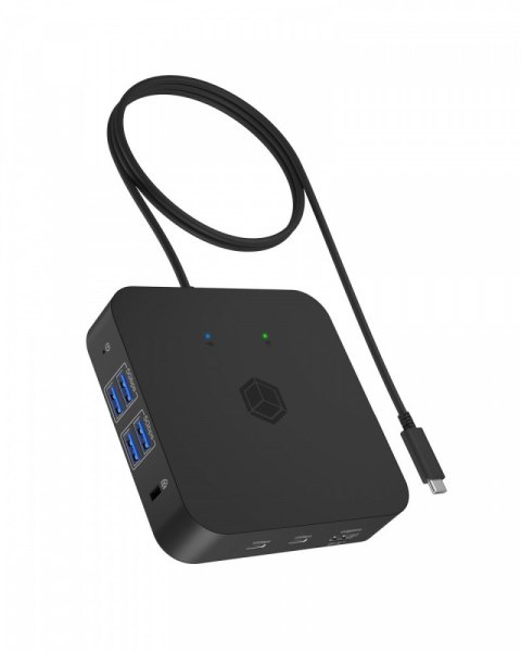 IcyBox Stacja dokująca IB-DK4090-C 12w1, 3x HDMI,LAN,USB, PD do 100W