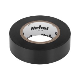 Taśma izolacyjna klejąca REBEL (0,13 mm x 19 mm x 10 yd) czarna