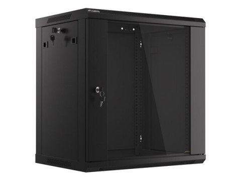 SZAFA INSTALACYJNA RACK WISZĄCA 19" 12U 600X450 CZARNA LANBERG (FLAT PACK) (USZKODZONE OPAKOWANIE)