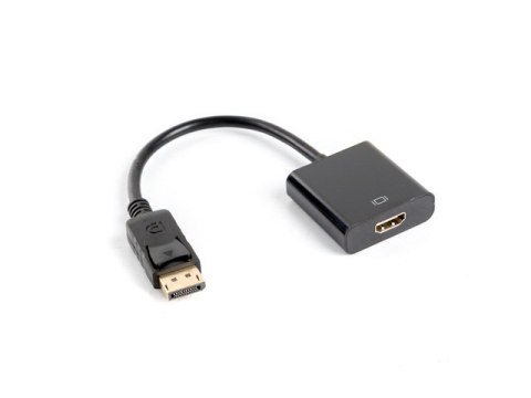 ADAPTER DISPLAYPORT(M) 1.2->HDMI(F) NA KABLU 10CM CZARNY LANBERG