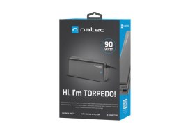 ZASILACZ ŁADOWARKA NATEC TORPEDO UNI-90 90W DO LAPTOPÓW