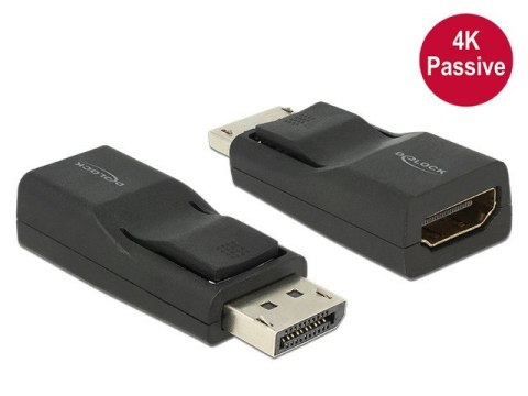 Delock Adapter Displayport 1.2 (M) -> HDMI(F) 4K czarny