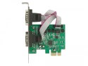 Delock Karta rozszerzeń PCI Express 2x RS-232