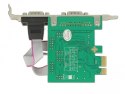 Delock Karta rozszerzeń PCI Express 2x RS-232