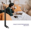 Qoltec Adapter Wi-Fi USB z anteną bezprzewodowy