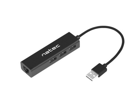 HUB USB 2.0 NATEC DRAGONFLY 3-PORTY + RJ45