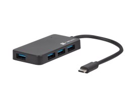 HUB USB-C 3.0 NATEC SILKWORM 4-PORTY CZARNY