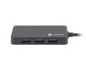 HUB USB-C 3.0 NATEC SILKWORM 4-PORTY CZARNY