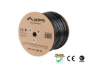 KABEL LAN FTP KAT.5E 305M DRUT OUTDOOR CU CZARNY FLUKE PASSED LANBERG