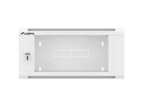 SZAFA INSTALACYJNA RACK WISZĄCA 19" 4U 450 SZYBKI MONTAŻ SZARA LANBERG (FLAT PACK)