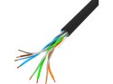 KABEL LAN UTP KAT.5E 305M DRUT CU CZARNY FLUKE PASSED LANBERG