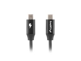 KABEL USB-C M/M 2.0 0.5M CZARNY PREMIUM QC 4.0 PD 60W LANBERG