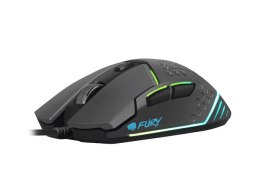 MYSZ DLA GRACZY FURY BATTLER 6400DPI PODŚWIETLENIE CZARNA GAMINGOWA