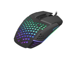 MYSZ DLA GRACZY FURY BATTLER 6400DPI PODŚWIETLENIE CZARNA GAMINGOWA