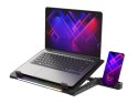 PODSTAWKA CHŁODZĄCA POD LAPTOPA GENESIS OXID 450 RGB 15.6" Z WENTYLATOREM, PODŚWIETLENIE, 2 USB