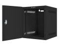 SZAFA INSTALACYJNA RACK WISZĄCA 10" 6U 280X310 CZARNA DRZWI METALOWE LANBERG (FLAT PACK)