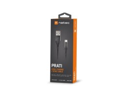 KABEL USB-C(M)->USB-A(M) 2.0 1M OPLOT CZARNY LED NATEC PRATI