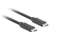 KABEL USB-C M/M 3.1 GEN 2 0.5M 10GB/S PD100W CZARNY LANBERG