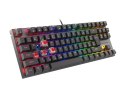 KLAWIATURA DLA GRACZY GENESIS THOR 303 TKL CZ/SK PODŚWIETLENIE RGB MECHANICZNA RED CZARNA HOT SWAP