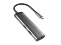 MULTIPORT ADAPTER NATEC FOWLER SLIM USB-C 4W1 HUB ->USB 3.0 2X, HDMI 4K, USB-C PD