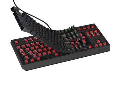 KLAWIATURA DLA GRACZY GENESIS THOR 230 TKL US RGB MECHANICZNA OUTEMU RED CZARNA HOT SWA (PO TESTACH)