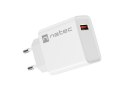 ŁADOWARKA SIECIOWA NATEC RIBERA 1X USB-A 18W BIAŁA