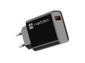 ŁADOWARKA SIECIOWA NATEC RIBERA 1X USB-A 18W CZARNA