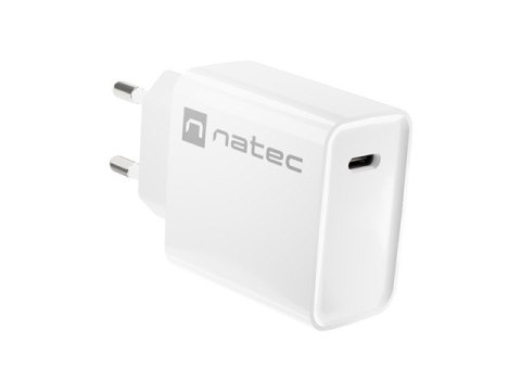 ŁADOWARKA SIECIOWA NATEC RIBERA 1X USB-C 20W BIAŁA (USZKODZONE OPAKOWANIE)