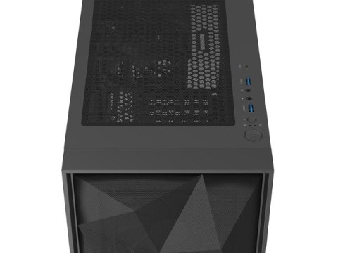 OBUDOWA GENESIS DIAXID 605F MIDI TOWER Z OKNEM USB-C CZARNA