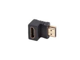 ADAPTER HDMI(M)->HDMI(F) 4K KĄTOWY DÓŁ CZARNY LANBERG