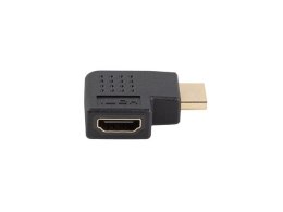 ADAPTER HDMI(M)->HDMI(F) 4K KĄTOWY PRAWO CZARNY LANBERG