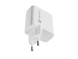 ŁADOWARKA SIECIOWA NATEC RIBERA GAN 1X USB-A + 1X USB-C 45W BIAŁA