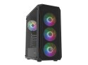 OBUDOWA FURY SHOBO SH4F RGB MIDI TOWER Z OKNEM CZARNA