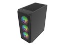 OBUDOWA FURY SHOBO SH4F RGB MIDI TOWER Z OKNEM CZARNA