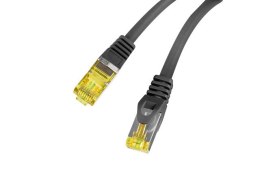 PATCHCORD KAT.6A S/FTP LSZH CU 5M CZARNY FLUKE PASSED LANBERG