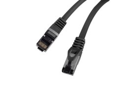 PATCHCORD KAT.8.1 S/FTP LSZH CU 0.25M CZARNY FLUKE PASSED LANBERG