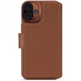 Etui skórzane Decoded Leather Detachable Wallet MagSafe z portfelem na iPhone 16 - brązowe