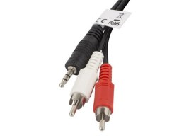 LANBERG Kabel Minijack - 2x Chinch M/M 2M