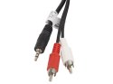 LANBERG Kabel Minijack - 2x Chinch M/M 5M