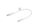 LANBERG Kabel USB 2.0 micro AM-MBM5P 0.3M biały