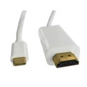 Qoltec Kabel DisplayPort Alternate mode | USB 3.1 typC męski / HDMI męski | 4Kx2K | 2m