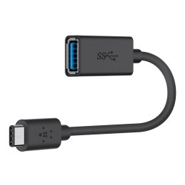 Belkin Adapter przejsciówka USB-C do USB-A 14cm czarny