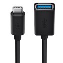 Belkin Adapter przejsciówka USB-C do USB-A 14cm czarny