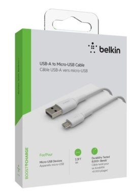 Belkin Kabel PVC USB-A micro USB 1m biały