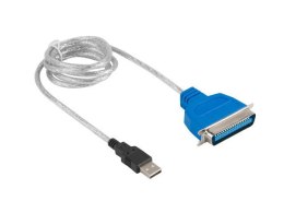 LANBERG Adapter USB -> LPT 1.4m biały